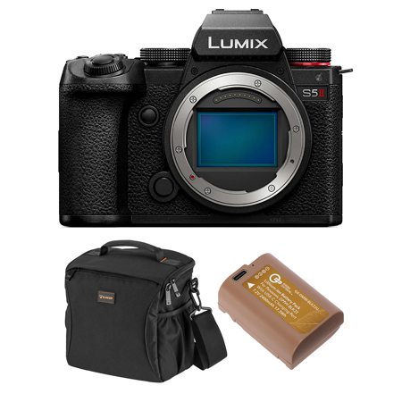 Panasonic LUMIX S5IIx 予備バッテリー付き Panasonic LUMIX S5II Mirrorless Camera, w/DMW-BLK22U Battery