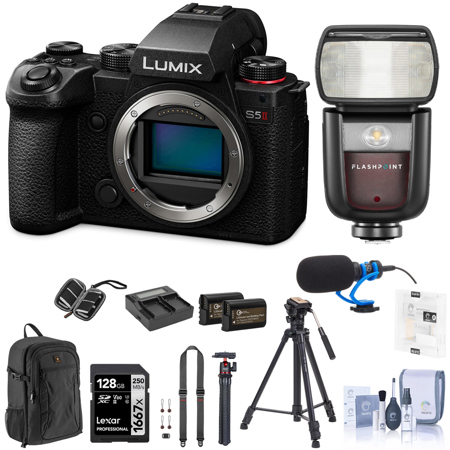 Panasonic LUMIX S5II Mirrorless Camera, Bundle with Complete Kit