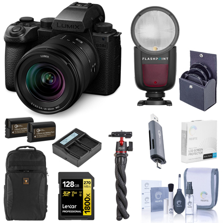 Panasonic Lumix S5 IIX Camera w/20-60mm f/3.5-5.6 Lens, Bundle w/Accessory Kit