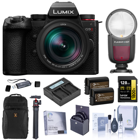 Panasonic LUMIX S5IIX Mirrorless Camera with LUMIX S 20-60mm f/3.5-5.6 Lens, Bundle with 128GB Memory Card, Zoom Li-on X Flash, 2x Extra Batteries with Dual Charger, Alpine 190 Backpack, MT-11 Tripod, 67mm Filter Kit