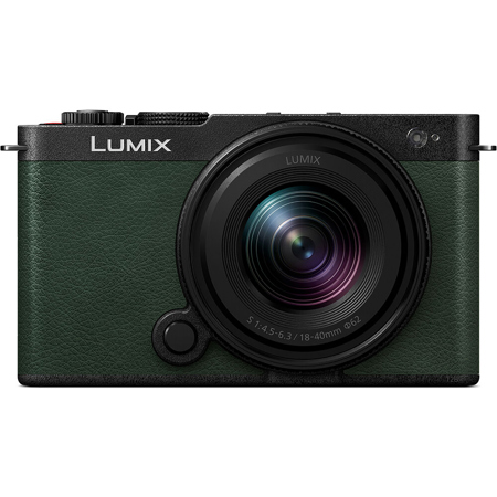 Panasonic LUMIX S9 Mirrorless Camera with 18-40mm f/4.5-6.3 Lens, Olive Green