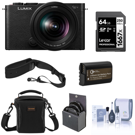 Panasonic LUMIX S9 Camera, LUMIX S 20-60mm f/3.5-5.6 Lens,Black,w/Included Value