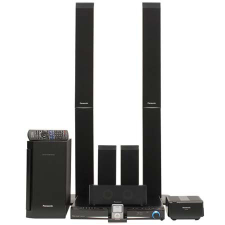 Panasonic SC-PT960 1250 Watt Premium Sound DVD Home Theater System with Kelton Subwoofer, 1080p Up-Conversion