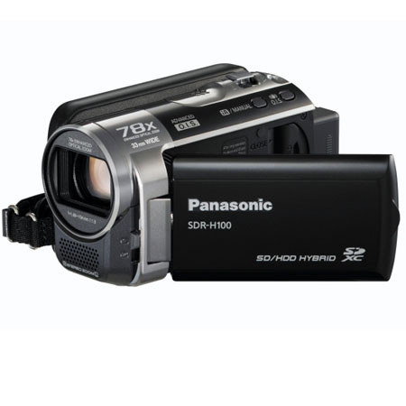 Panasonic SDR-H100 80GB Hard Drive Camcorder Black Kit