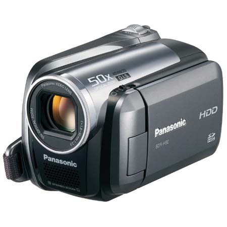 Panasonic SDR-H60 1/6" CCD 60GB Hard Disk Drive & SD Hybrid Camcorder, 50x Optical Zoom, Advanced Optical Image Stabilization, 2.7" LCD Screen