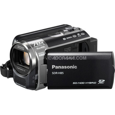 Panasonic SDRH85K Standard Camcorder, 78x Zoom 80GB HDD