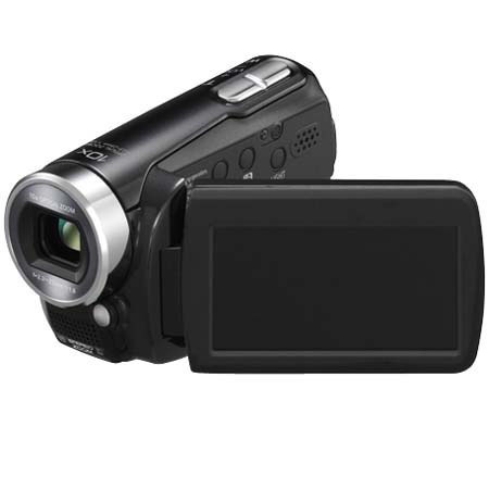 Panasonic SDR-S15 Compact SD Card Standard Definition Camcorder, 10x Optical Zoom, 2.7" LCD Screen, Black