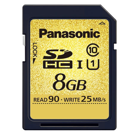 Panasonic Gold Series 8GB Class 10 SDHC Memory Card