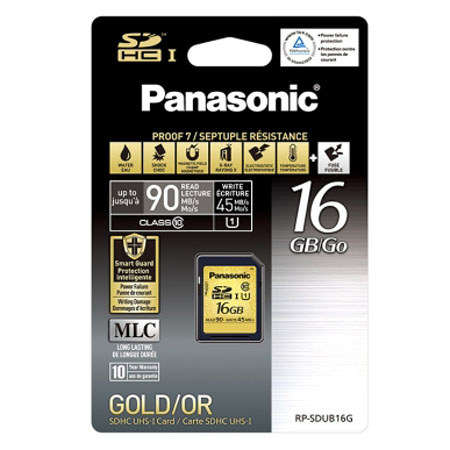 Panasonic Gold Series 16GB Class 10 SDHC Memory Card