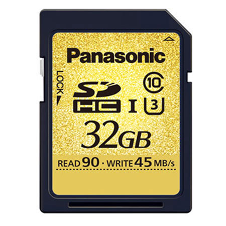 Panasonic Gold 32GB SDHC Memory Card