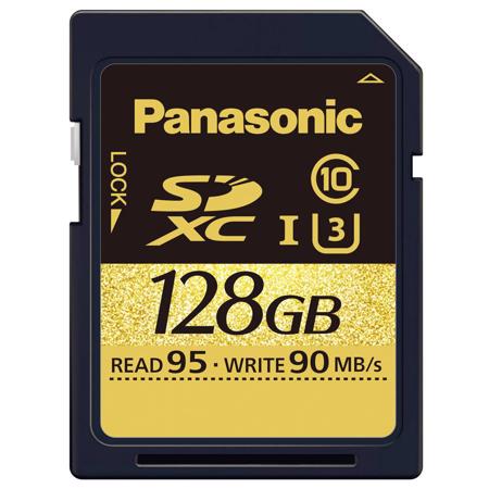 Panasonic SDUD Series 128GB U3 Class10 SDXC Memory Card for 4K Video Cameras