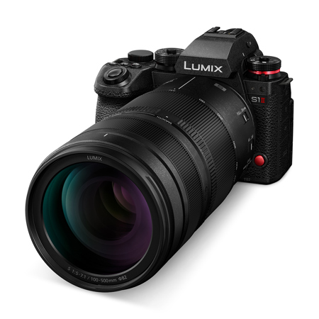Panasonic LUMIX S 100-500mm f/5-7.1 O.I.S. Lens, Black S-R100500