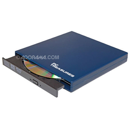 PC Treasures 7189 USB DVD/RW Drive for Netbooks - Navy