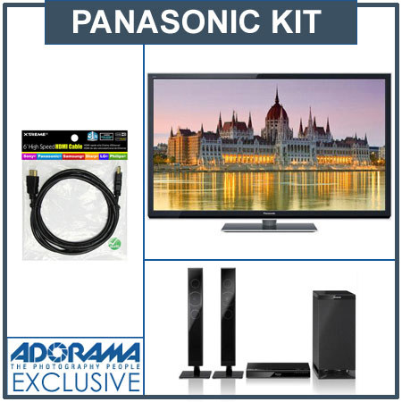 Panasonic Smart Viera 65" Class ST50 Series Full HD Plasma HDTV, Bundle "H"