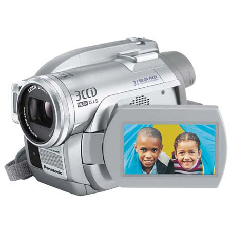 Panasonic VDR-D300, 3-CCD DVD-RAM/DVD-R/-RW Camcorder, 3.1 Megapixel Still Picture Recording, 2.7" Wide LCD, Leica Lens, 10x Optical, 700 Digital Zoom, O.I. Stabilization, USB 2.0
