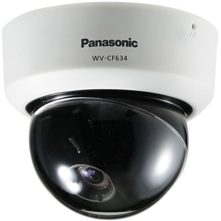 Panasonic WV-CF634 650 TVL Indoor Day/Night Fixed Analog Dome Camera with ABF