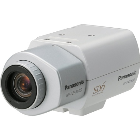 Panasonic WV-CP624 650 TVL Day/Night Analog Fixed Box Camera, 24 VAC/12 VDC