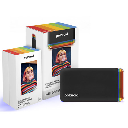 Polaroid Hi-Print Generation 2 2x3" Pocket Photo Printer Everything Box, Black
