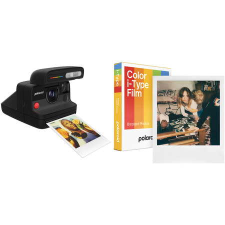Polaroid Flip i-Type Instant Camera with Color Film, Black