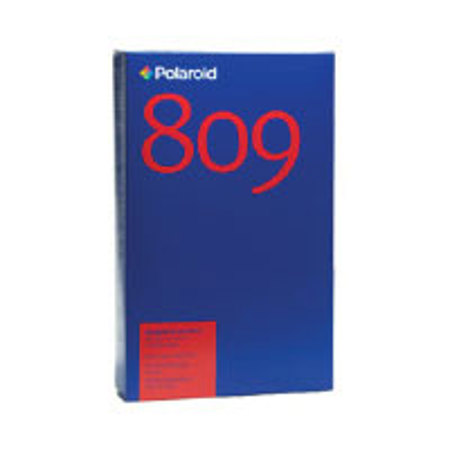 Polaroid Type 809 Film 8 x 10 (15 Exposures) - A large format, medium contrast color sheet film designed for proofing, final art, image and emulsion transfer, large-format copystand photography and photomicrography.