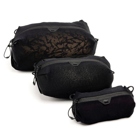 Peak Design Ultralight Mesh Packing Cube Bundle, Black, Set of 3
