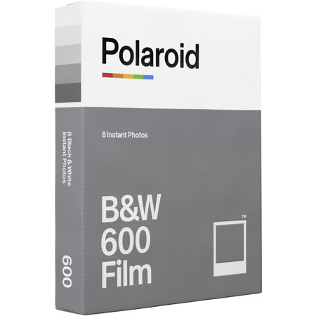 Polaroid Originals Black and White 600 Instant Film, 8 Exposures