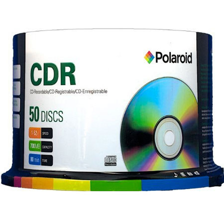 Polaroid CD-R 80 Data 700/MB 80 Min 52X Recording, 50