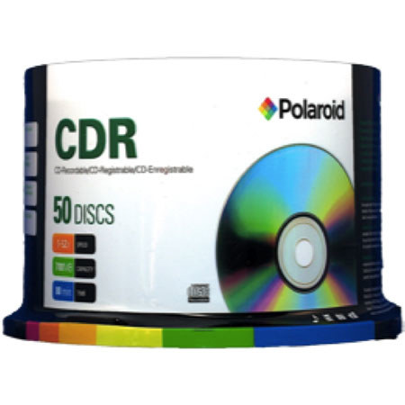 Polaroid CD-R 80 Inkjet Data 700MB/80min, 52X Recording