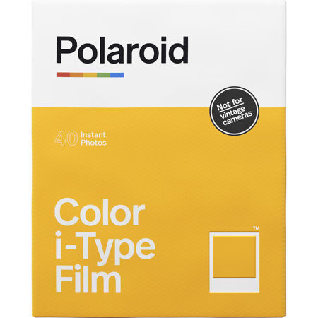 Polaroid Originals Color i-Type Instant Film, 8 Exposures, 5-Pack