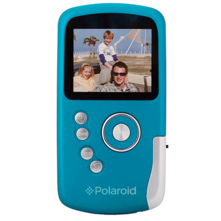 Polaroid ID640 HD Waterproof Pocket Video Camcorder, Blue
