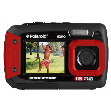 Polaroid iE090 18MP Dual-Screen Waterproof Digital Camera, Red
