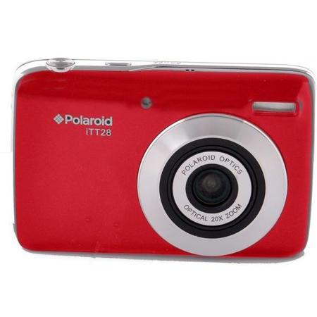 Polaroid iTT28 20.1MP Compact Camera with 3.0" TFT, 20x Optical Zoom, Red
