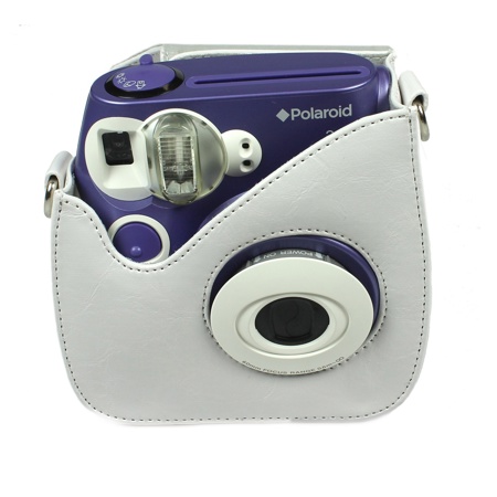 Polaroid Leather Carry Case for Pic-300 Instant Print Camera, White