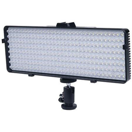 Polaroid Swivel/Bounce 256 LED Video Light, Bundle w/Alu.Tripod w/3-Way Pan Head