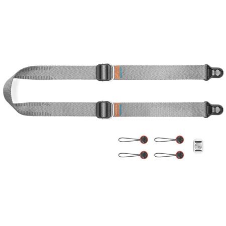 Peak Design SlideLITE Strap for Mirrorless and DSLR Camera, Ash