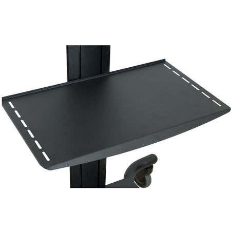 Peerless Adjustable Metal Shelf for Flat Panel Carts and Stands, Black