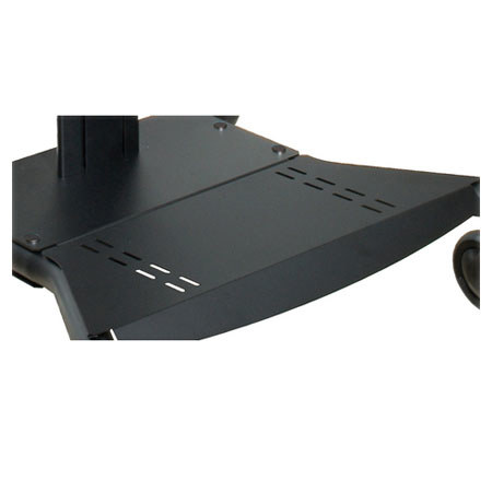 Peerless Base Shelf for Flat Panel TV Cart, Antimicrobial Black