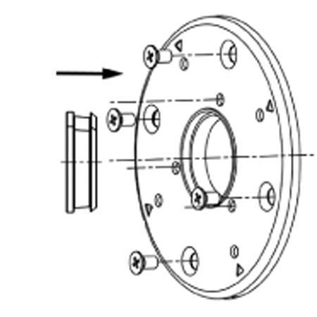Pelco Adapter plate for conduit box for bullet mounting
