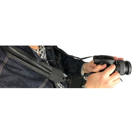 Perri's Leathers CSL-11 Garment Leather Camera Strap, Black Ergonomic Padding