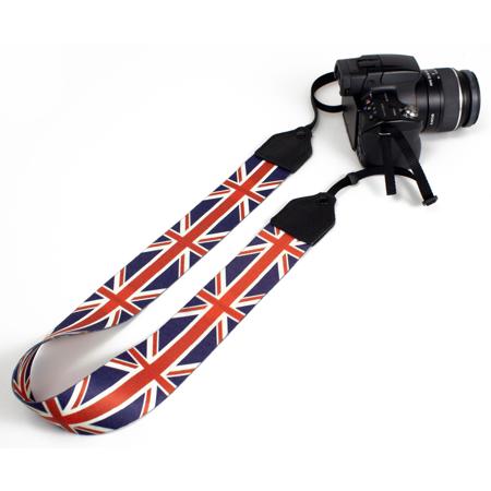 Perri's Leathers CSP-12 Polyester Camera Strap, UK Flag