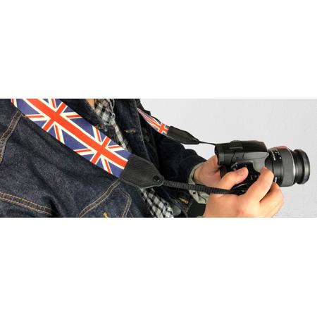 Perri's Leathers CSP-12 Polyester Camera Strap, UK Flag