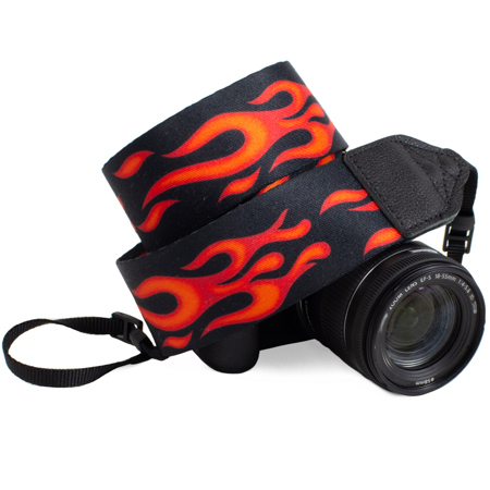 Perri's Leathers CSP-58 2" Polyester Camera Strap, Flames