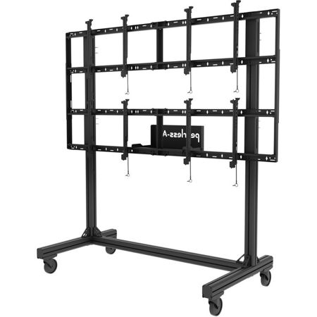 Peerless SmartMount Portable Video Wall Cart 2x2 Configuration