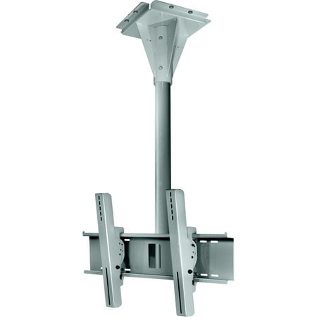 Peerless 3' Wind Rated Concrete Ceiling Tilt Mount, Stone Gray