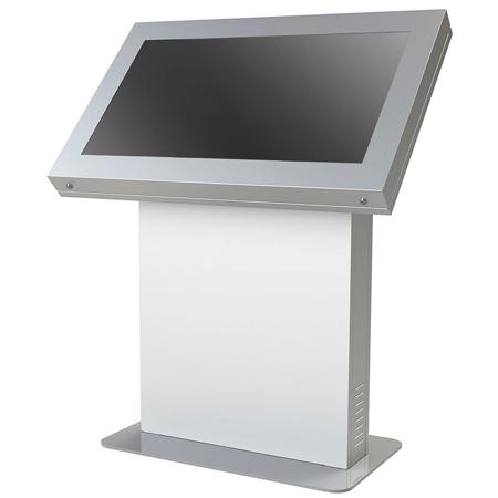 Peerless Landscape Kiosk Enclosure for 42" Displays, Silver