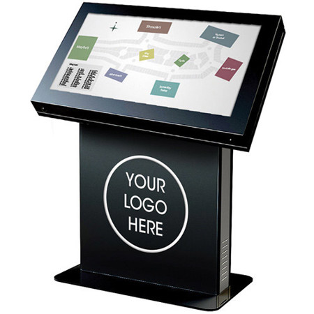 Peerless Landscape Kiosk Enclosure for 46" Displays, Gloss Black
