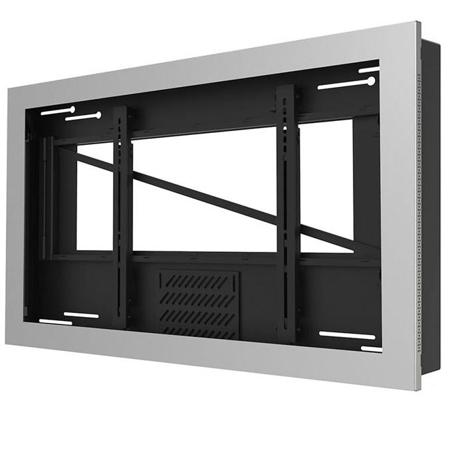 Peerless In-Wall Kiosk Landscape Enclosure for 47" Displays, Silver