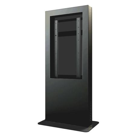 Peerless Portrait Back-to-Back Kiosk Enclosure for 48" Display, Gloss Black