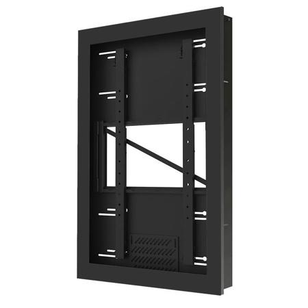 Peerless In-Wall Kiosk Portrait Enclosure for 40" Displays, Gloss Black