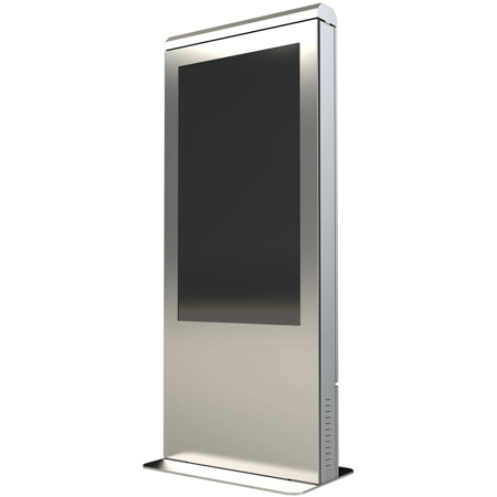Peerless Xtreme Outdoor Kiosk Portrait Enclosure with 55" Display